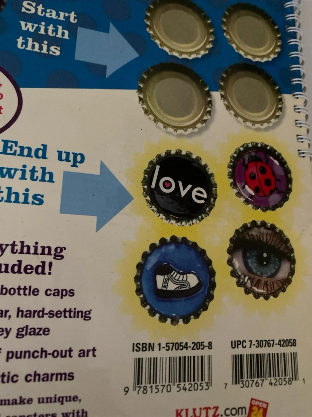 Capstors Bottle Cap vintage Craft Kit - Gray Bottle Caps